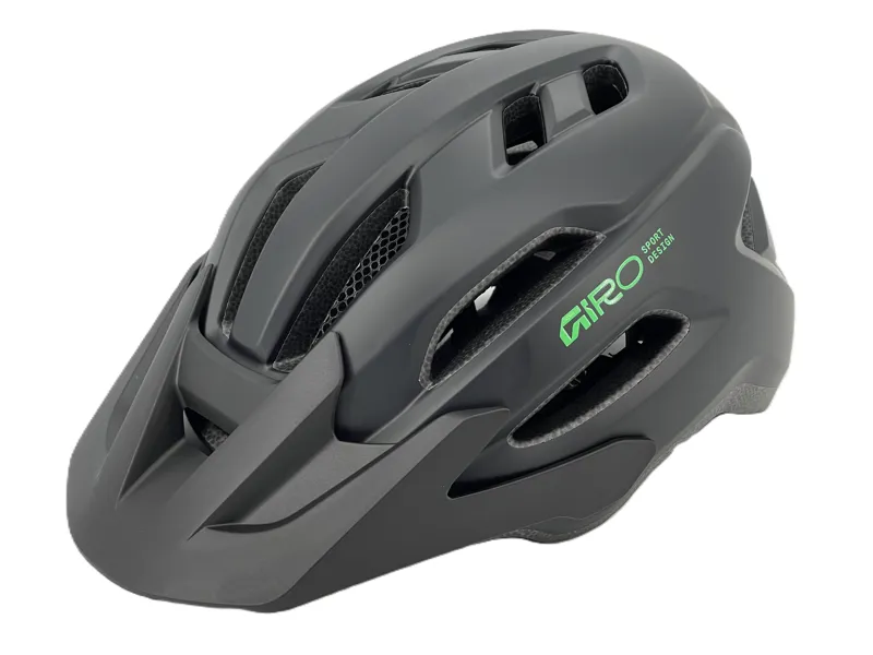 Giro Fixture II Youth Helmet Black Green