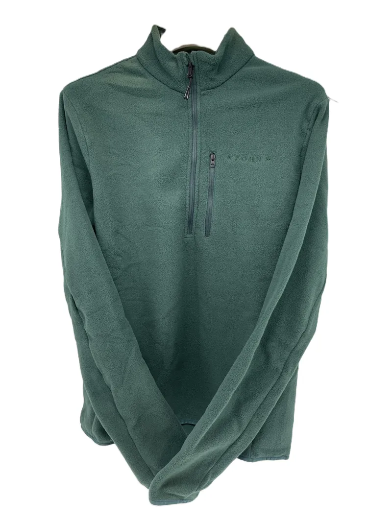 Fohn Trail Quarter Zip Recycled Fleece Size Small Seamoss