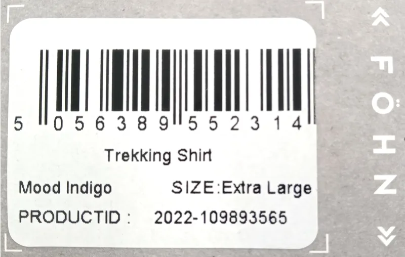 Fohn Trekking Shirt Extra Large Unisex Mood indigo-2