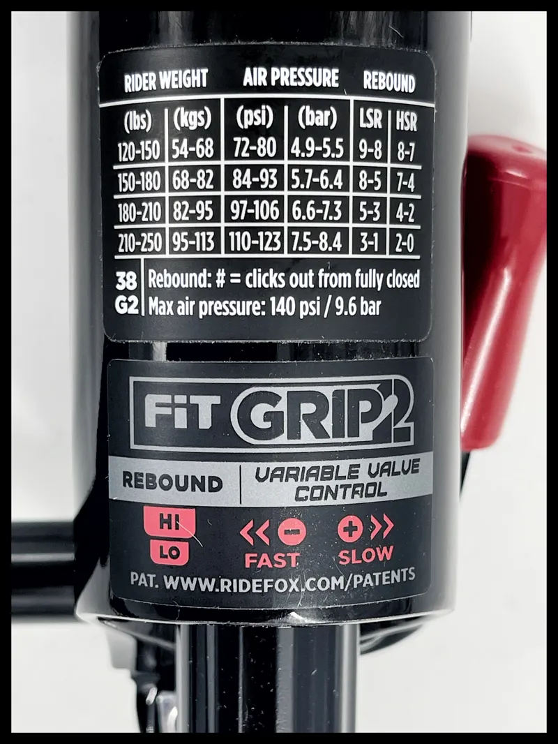 Fox Performance Elite Series 38 FLOAT 29 170 Grip 2-6