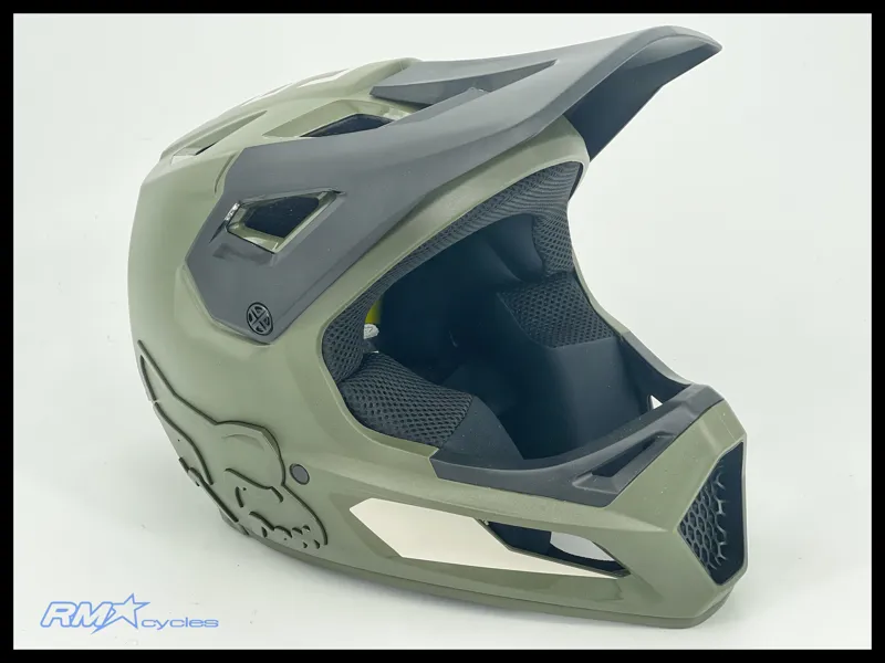 Fox Rampage Full Face Helmet in Ceshyn Olive Green Size XS