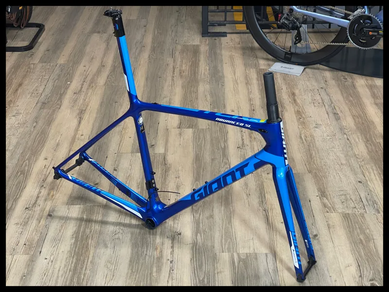Giant TCR Adv SL 0 Rim Brake Medium Electric Blue Frame Set 2019