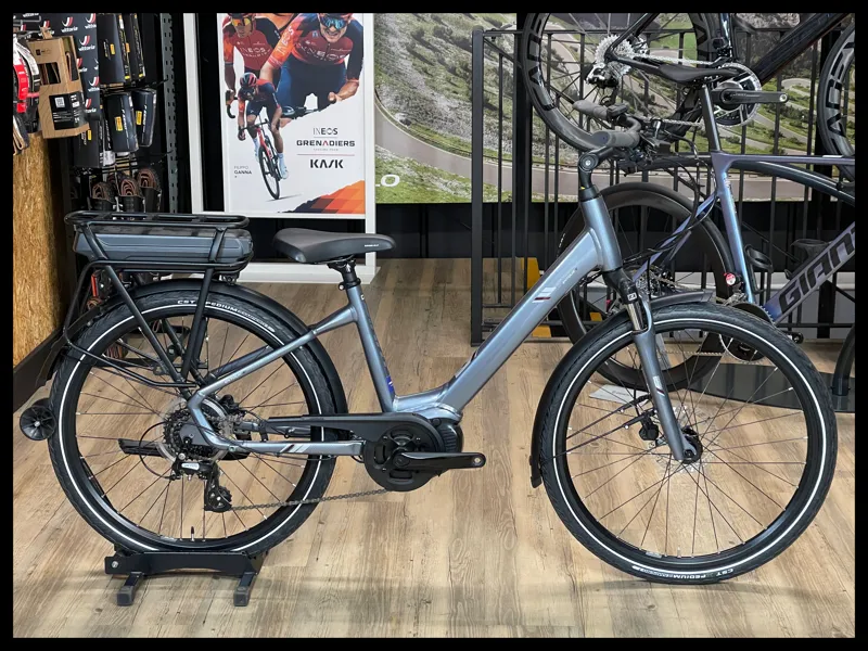 Giant Entour E+ 3 Low Step Through Metallic Grey X-Small 2022 Ex-Demo