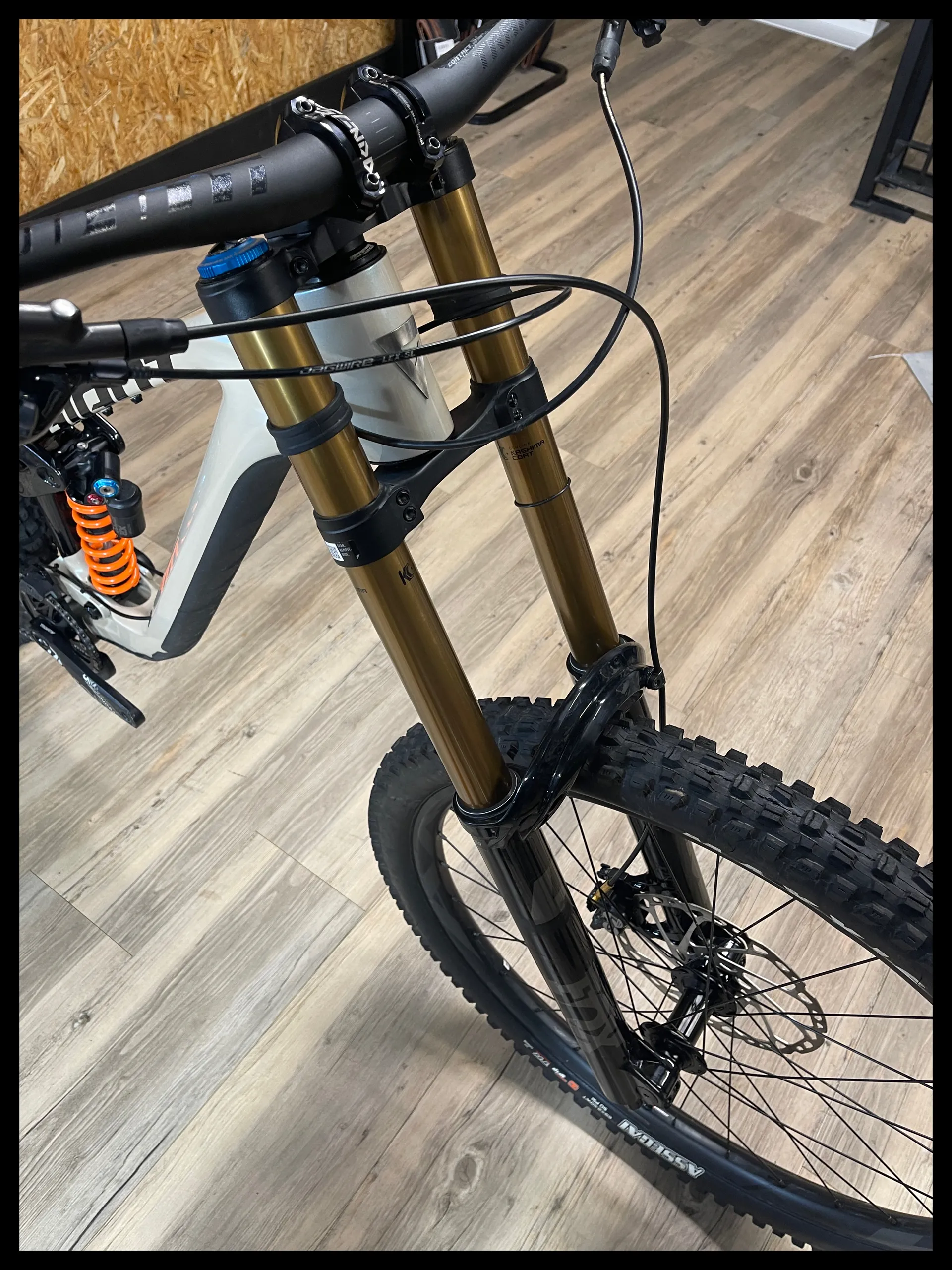 2024 Giant Glory Advanced Mens Carbon Downhill Bike in Biege