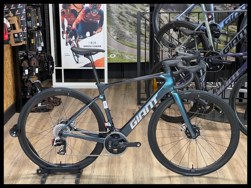 Giant Defy Advanced E+ Elite 0 25km/h Medium Blue Dragonfly 2024