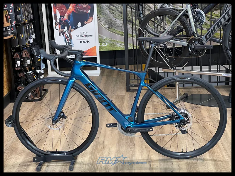 Giant Defy Advanced E+ Elite 2 25km/H Sea Sparkle Medium Ex Display-1