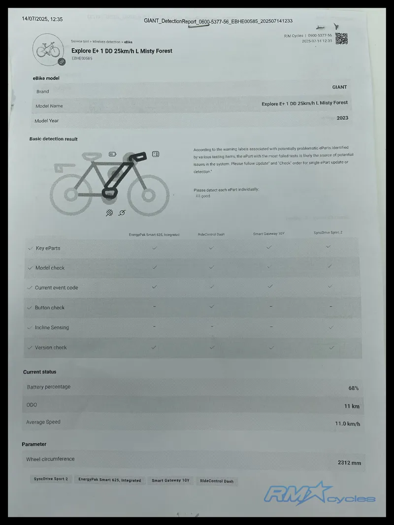 Giant Explore E+ 1 Mens Misty Forest Large 2023 Ex-Demo-12