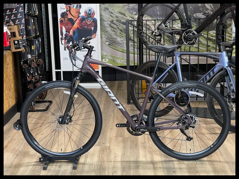 Giant Roam 2 Disc Hybrid Bike in Charcoal Plum