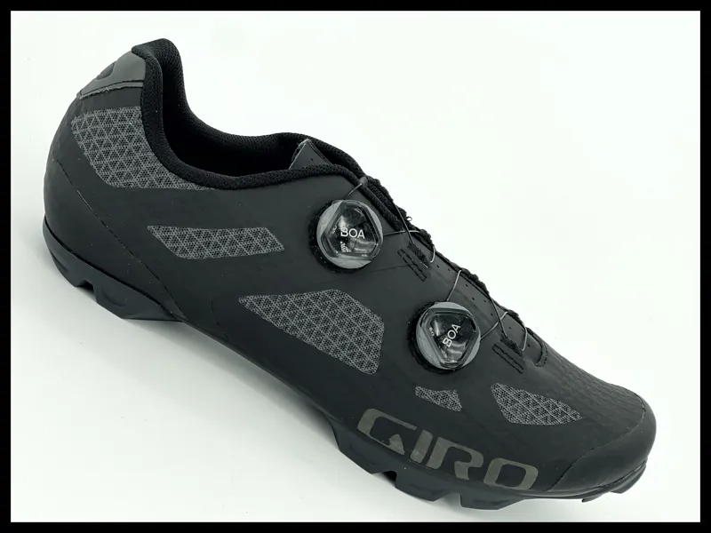 Giro Sector Mens MTB Shoes in Black Dark Shadow EU 47-3
