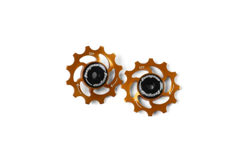 12 Tooth Jockey Wheels - Pair - Orange