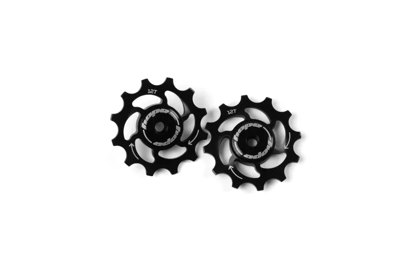 12 Tooth Jockey Wheels - Pair - Black
