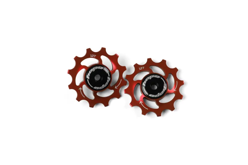 12 Tooth Jockey Wheels - Pair - Red