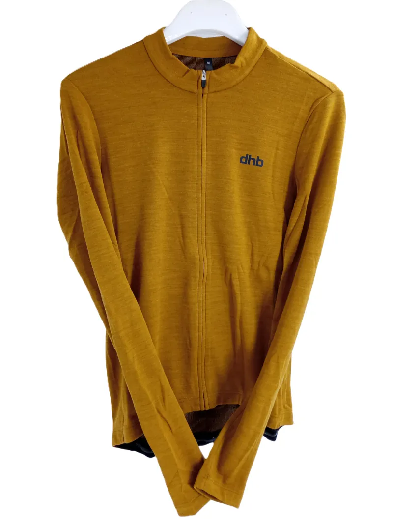 DHB Merino Long Sleeve Jersey 2.0 Golden Brown Medium