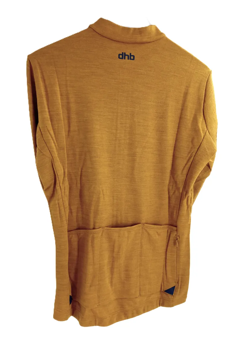DHB Merino Long Sleeve Jersey 2.0 Golden Brown Medium-1