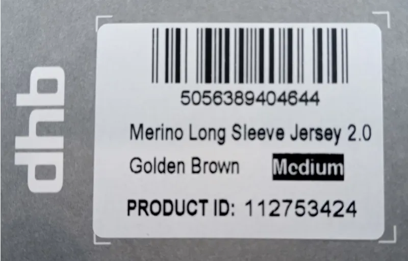 DHB Merino Long Sleeve Jersey 2.0 Golden Brown Medium-2