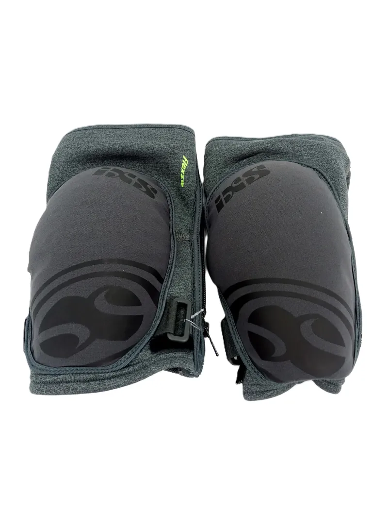 IXS Flow Zip Knee Guards Grey Unisex Small-1