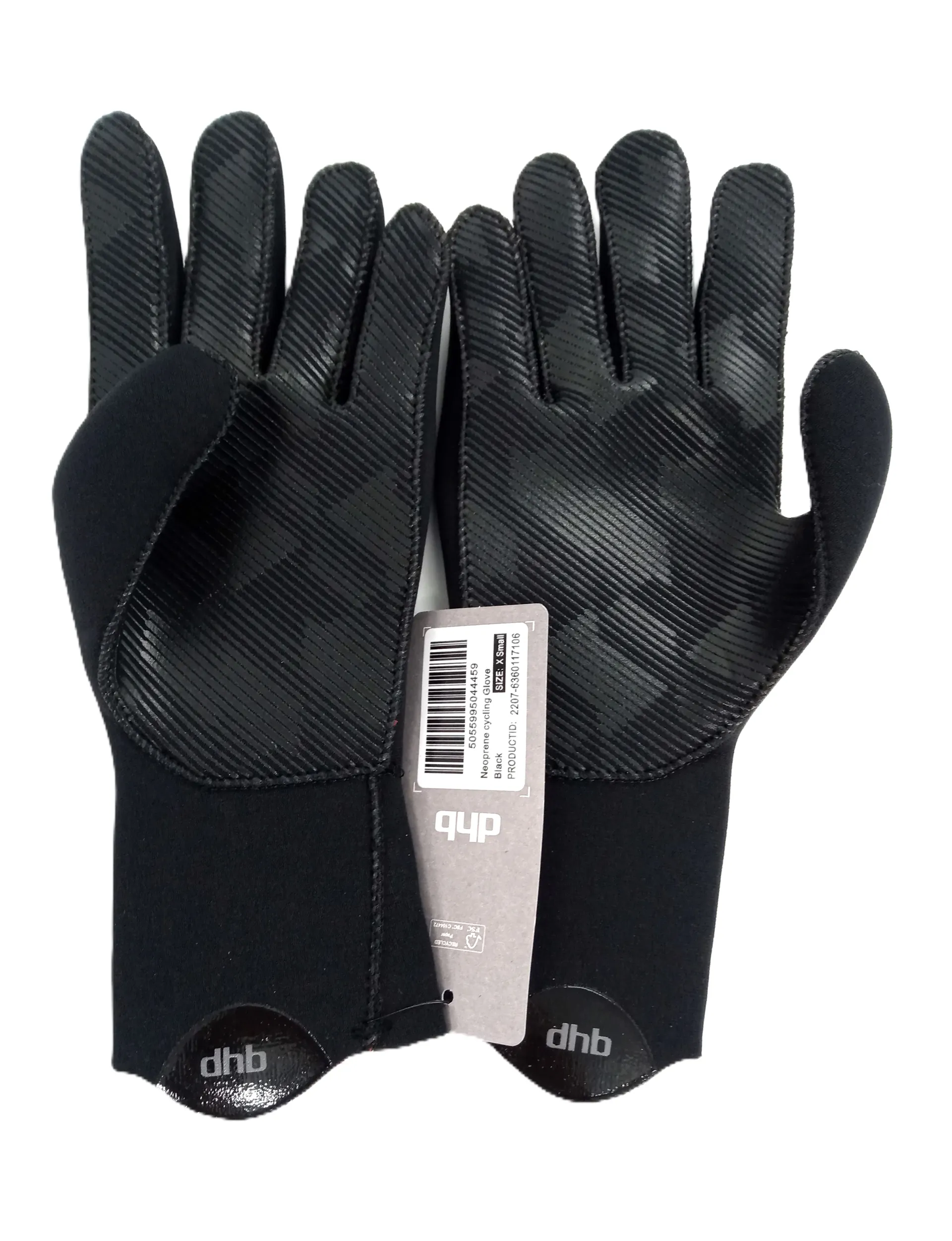 2023 DHB Neoprene Cycling Gloves Unisex XS Black
