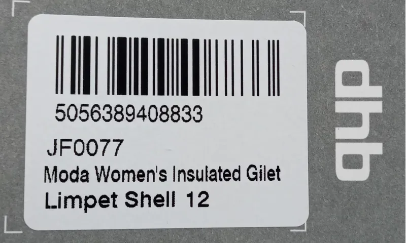 DHB Moda Womens Insulated Gilet Limpet Shell UK 12-2