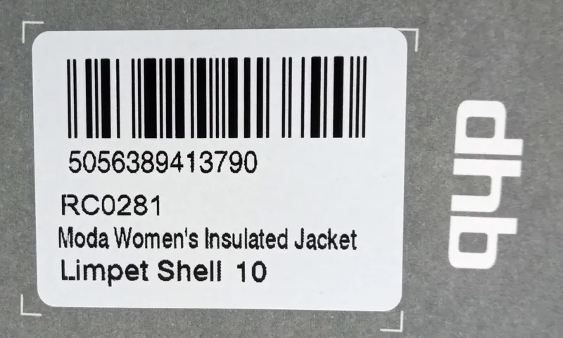 DHB Moda Womens Insulated Jacket Limpet Shell UK 10-2