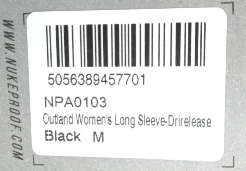 Nukeproof Outland Long Sleeve Dri-release Womens M Black-2
