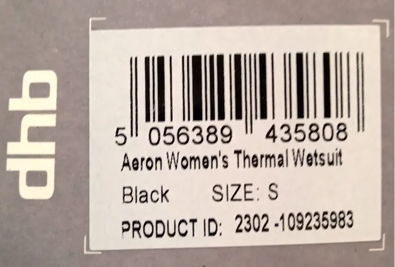 DHB Womens AeronThermal Wetsuit Size Small Black-2