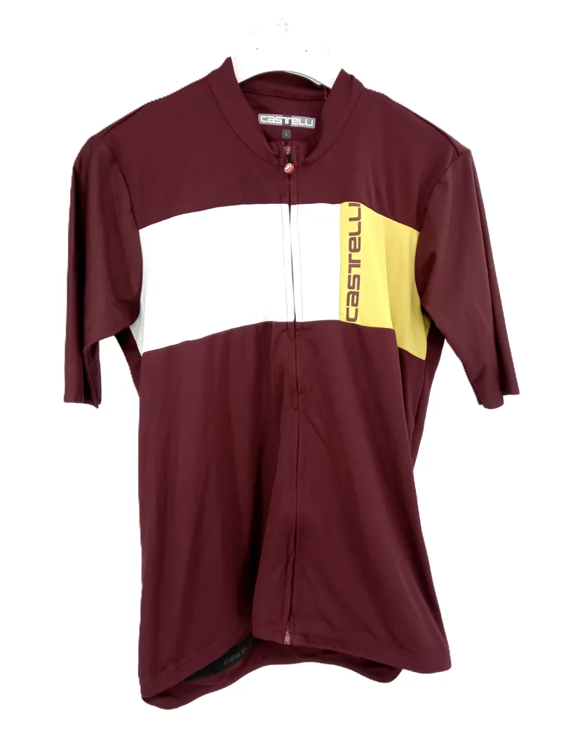 Castelli Prologo 7 Jersey Mens Size Large Burgundy