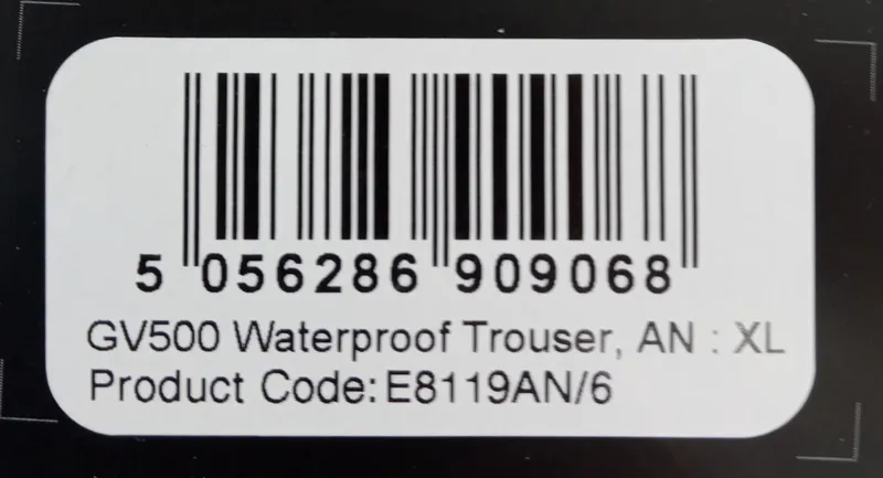Endura GV500 Waterproof Trouser Size XL Grey-2