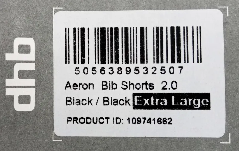 DHB Aeron Bib Shorts 2.0 Size XL Black-2