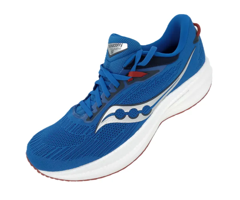 Saucony Triumph Running Shoe Size 44 Cobalt Silver