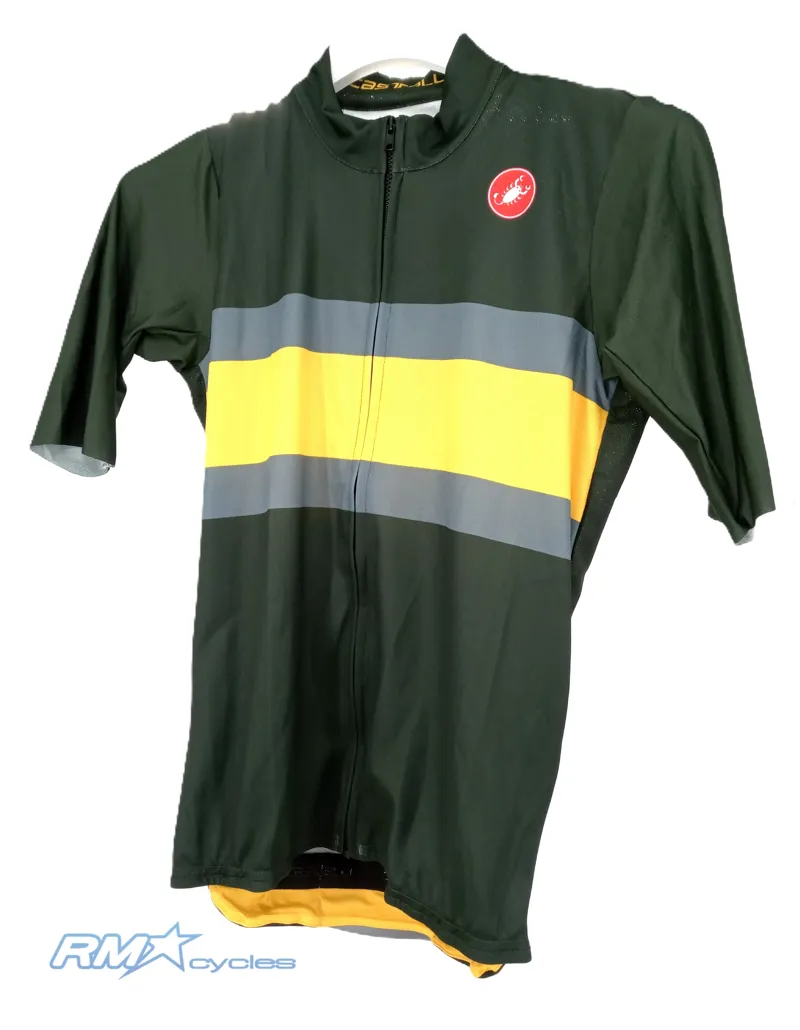 Castelli Velocissimo Squadra Jersey Large Mens Green