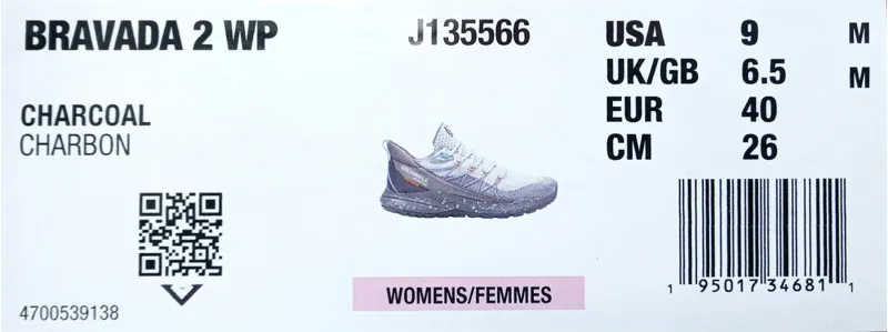 Merrell Bravada 2 Waterproof Walking Shoes Womens Size 40 Charcoal-2