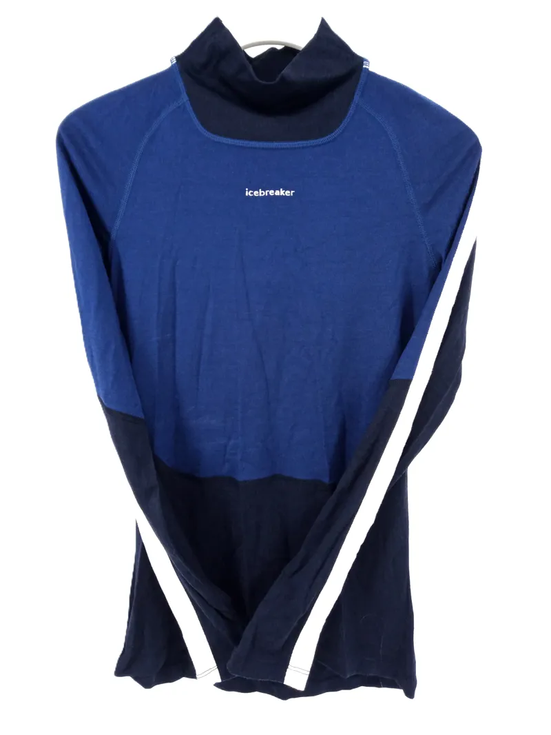 Icebreaker Womens 200 Sonebula LS Crew Baselayer Size XS Blue