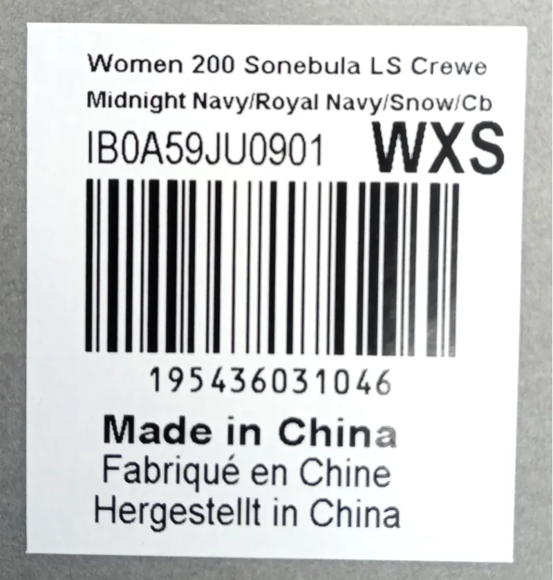 Icebreaker Womens 200 Sonebula LS Crew Baselayer Size XS Blue-2