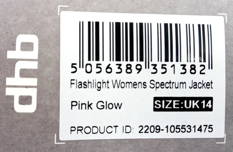 DHB Flashlight Spectrum Jacket Size 14 Womens Pink Glow-2