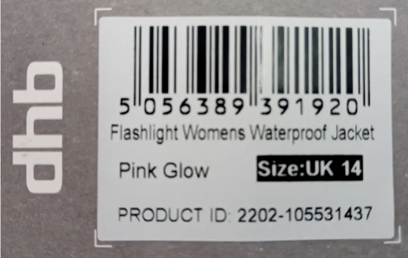 DHB Flashlight Waterproof Jacket Size 14 Womens Pink Glow-2