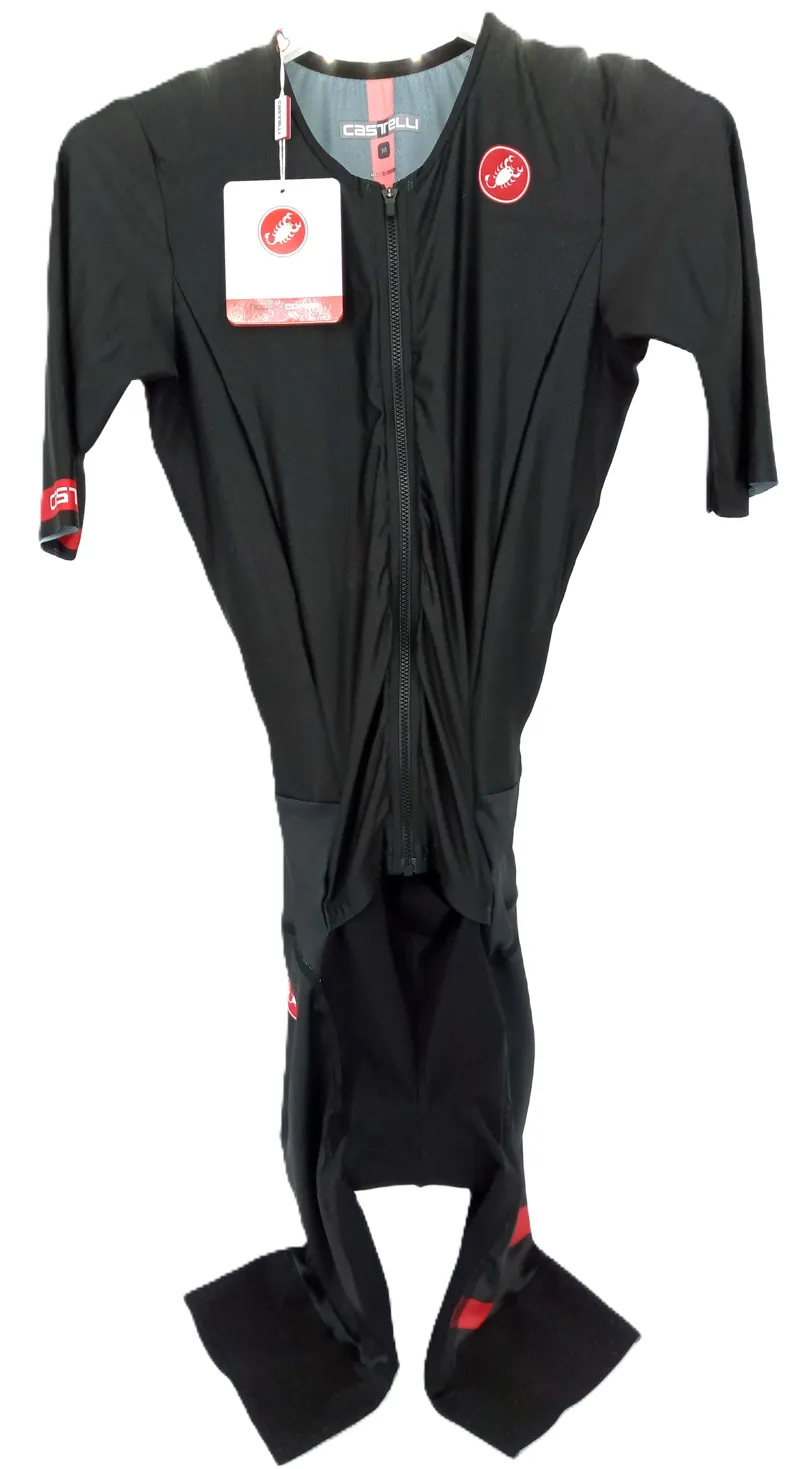 Castelli Free Sanremo 2 Short Sleeve Trisuit Medium Mens Black
