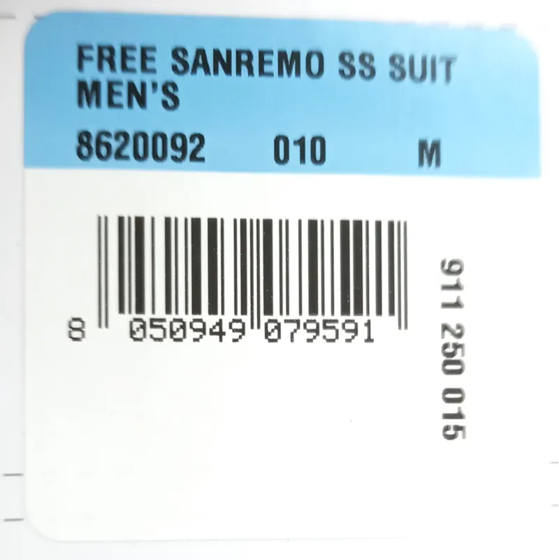 Castelli Free Sanremo 2 Short Sleeve Trisuit Medium Mens Black-2