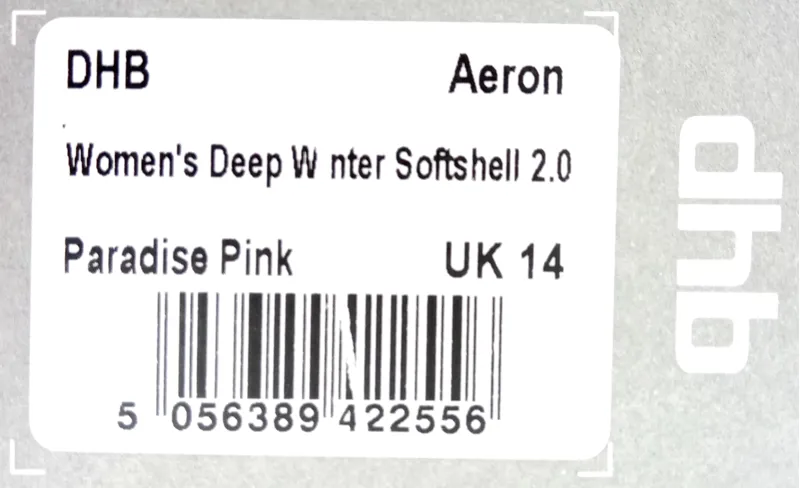 DHB Womens Deep Winter Softshell 2.0 Size M Paradise Pink-2