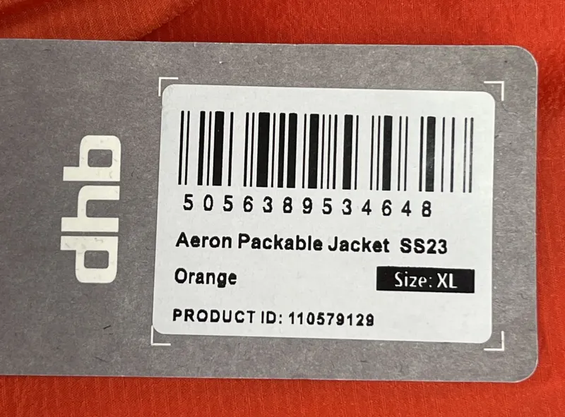 DHB Aeron Packable Jacket SS23 Medium Orange-2