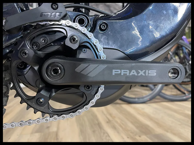 2023 Giant Trance X E+ 1 Electric Mountain Bike in Cold Night large-4