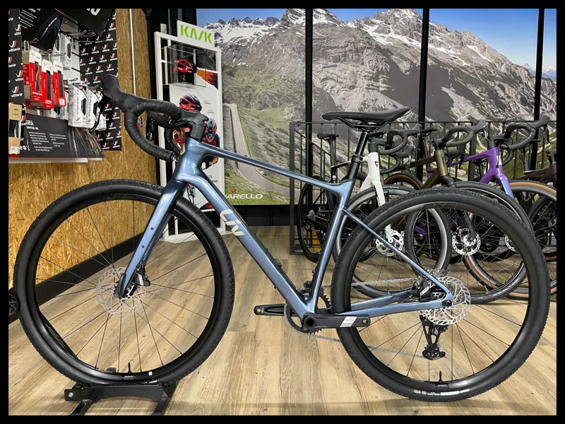 2024 Liv Devote Advanced 1 Carbon Gravel Bike Medium Ice Age-1