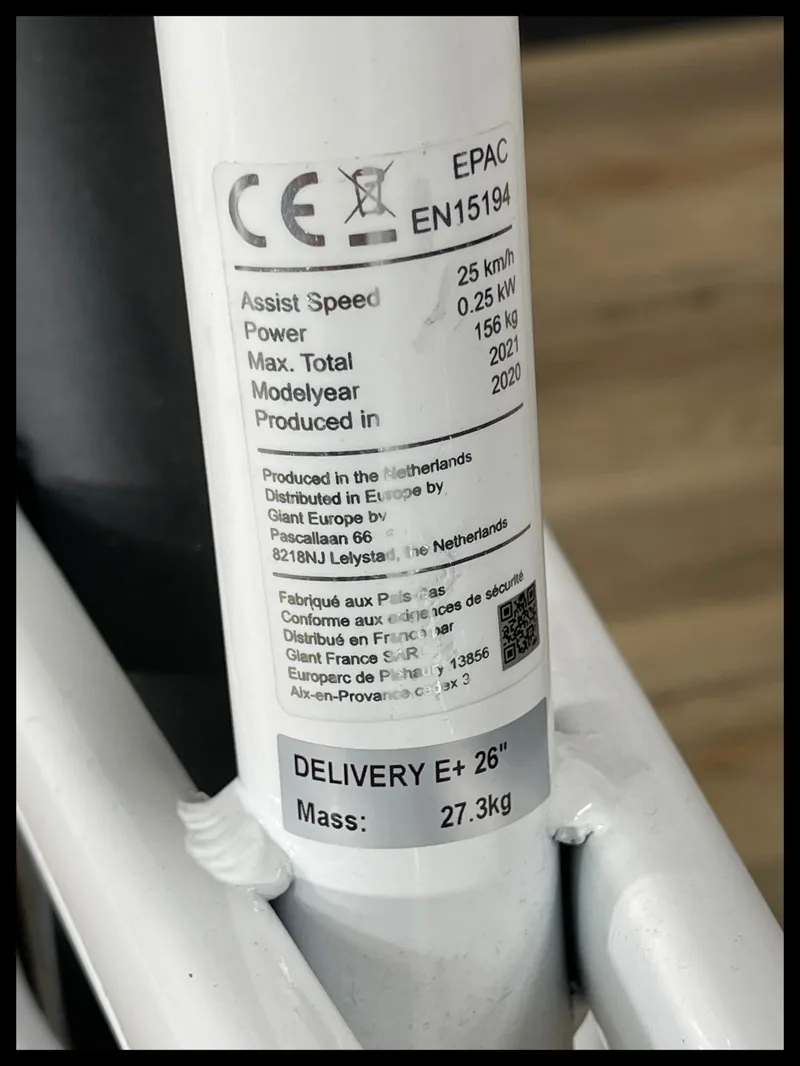 Momentum Delivery E+ Cargo Bike One Size 25km/h White 2021-8