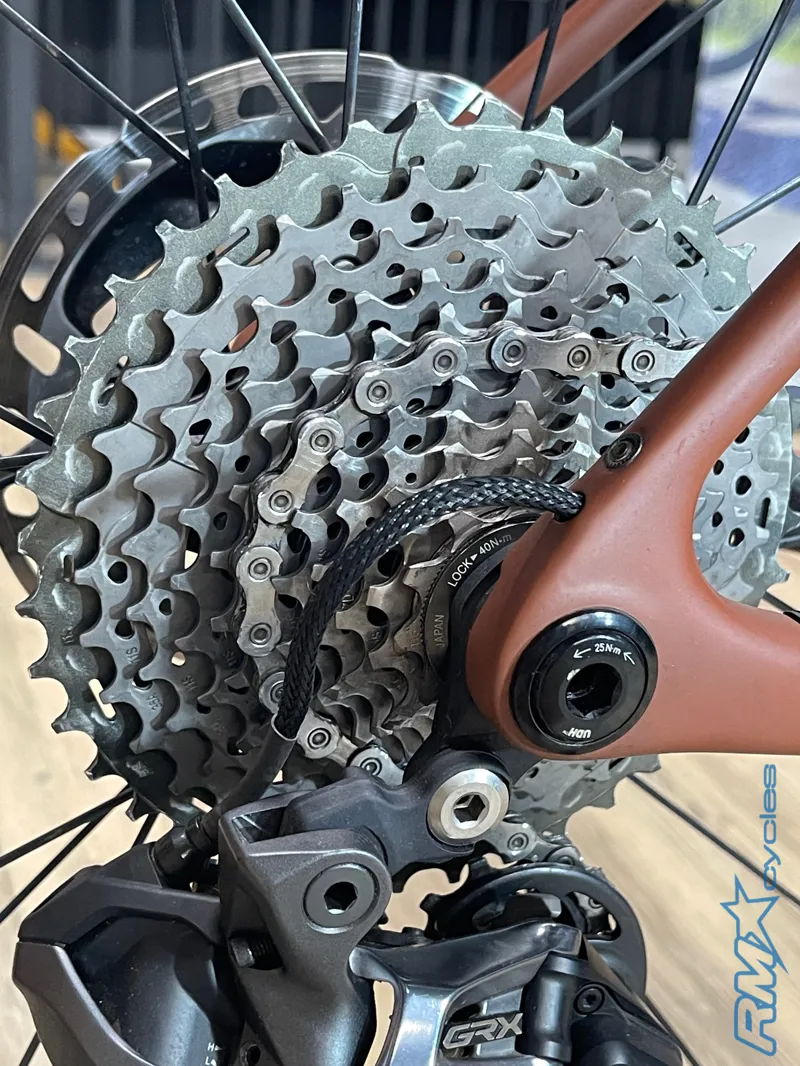ENVE Mog 56 FS Carbon Terracotta 42 AR Bar 110 Stem GRX Di2 Gravel Bike Approved Used-5