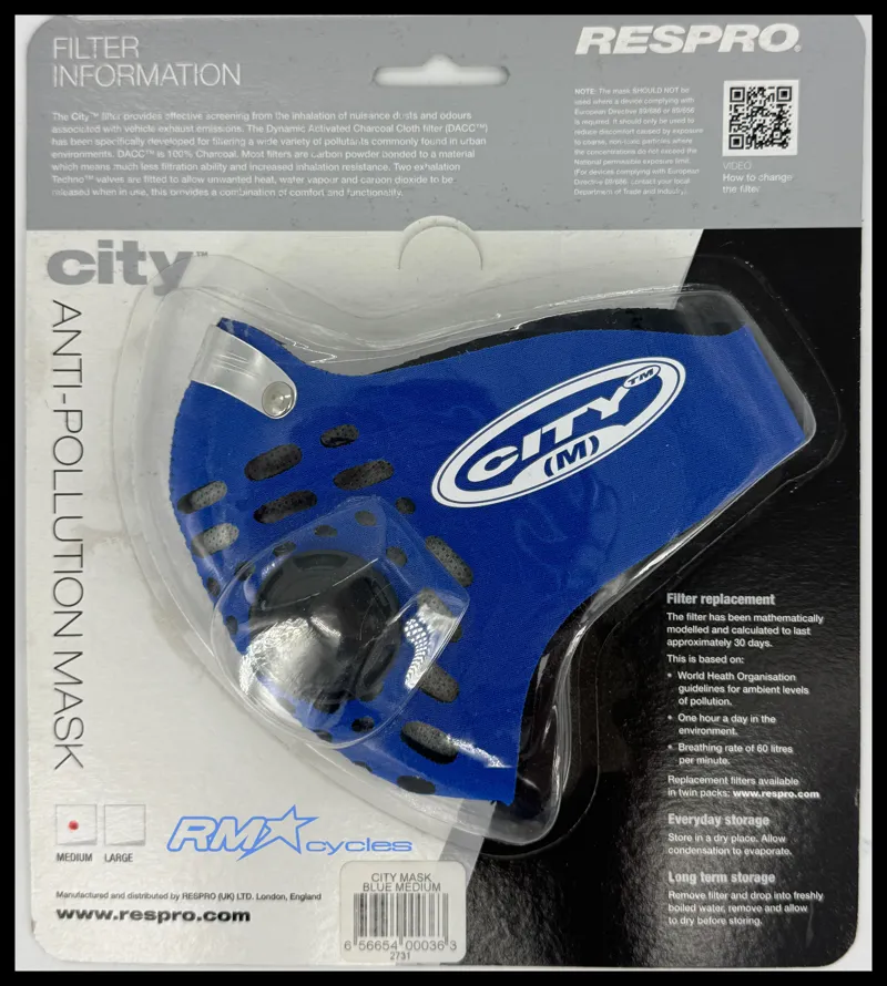 Respro City Mask Medium - Blue-1