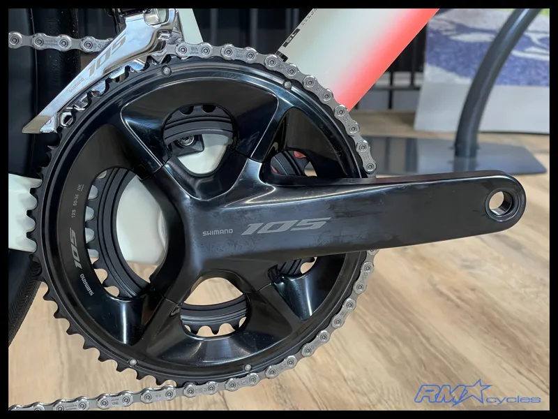 Trek Domane SL 6 Gen 4 Road Bike In Era White/Glowstick/Coral Fade-5