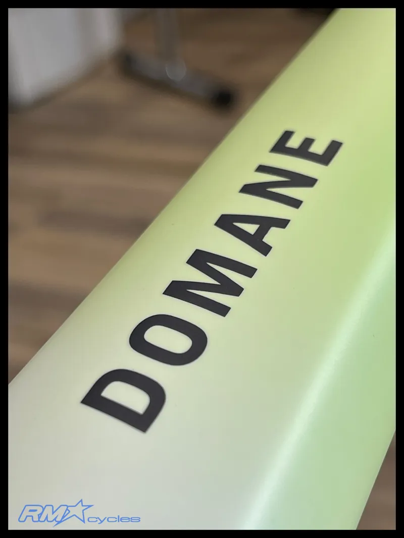 Trek Domane SL 6 Gen 4 Road Bike In Era White/Glowstick/Coral Fade-1