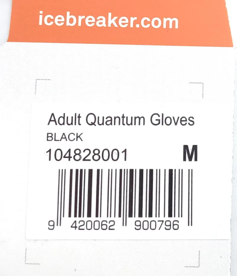 Icebreaker Merino Quantum Gloves Size Medium Black-2