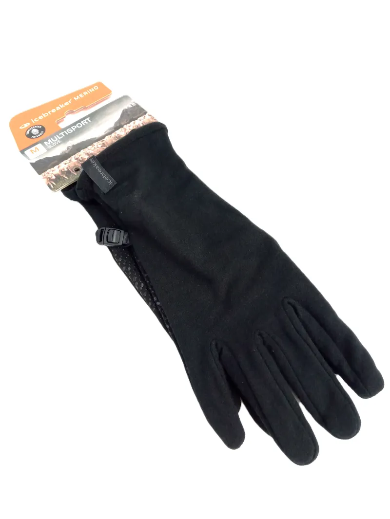Icebreaker Merino Quantum Gloves Size Medium Black