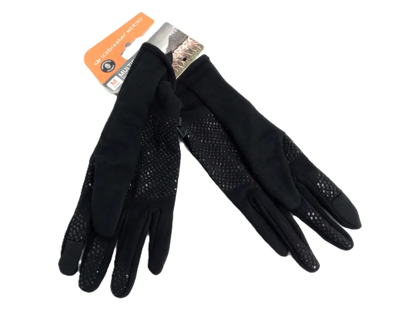 Icebreaker Merino Quantum Gloves Size Medium Black-1