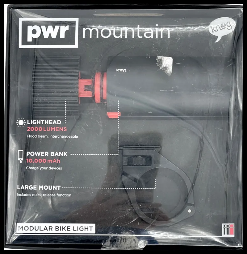 Knog PWR Mountain 2000L Front Light power pack 10000 mAh Black-3